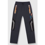 Kugo FS5602 softshellové kalhoty letní tmavě šedá+oranžová – Zboží Mobilmania
