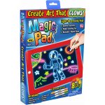 Magic Pad No.8131 Magická LED tabule na kreslení svítící LED deska 25,5 x 19 cm červená – Zbozi.Blesk.cz