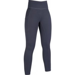 HKM Legíny jezdecké Cosy s gripem zimní dětské deep grey