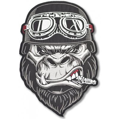 Moto nášivka Gorilla Helmet na záda XXL – Zbozi.Blesk.cz