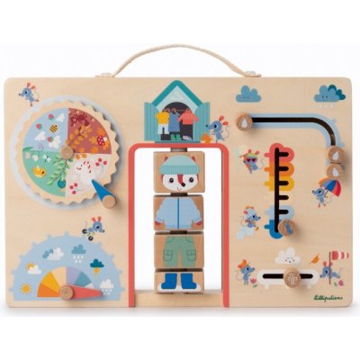 Lilliputiens - Activity Board - oblékáme se podle počasí - liška Alice – Zboží Mobilmania