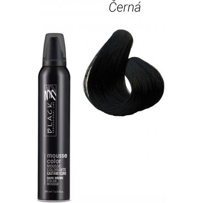 Black barevné pěnové tužidlo černá 200 ml – Zboží Dáma