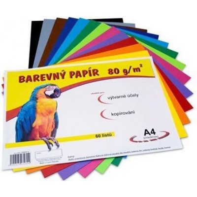 barevné papíry A4 80g 60ls mix barev – Zboží Dáma