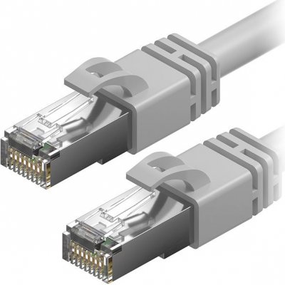 AlzaPower APW-CBP7S0150Y Patch CAT7 S/FTP, 15m, šedý – Zboží Živě