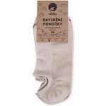 Vlnka Bavlněné ponožky kotníkové nízké 2 páry béžová – Zboží Mobilmania