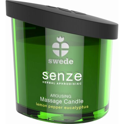 Swede Senze Massage Candle Arousing Lemon Pepper Eucalyptus 50 ml – Hledejceny.cz