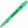 Násadky na šipky WINDSON SHORT 42 mm, transparentní zelená (3 ks)