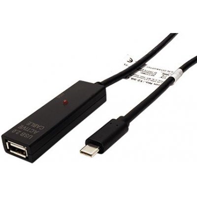 Value 12.99.1114 USB 2.0, aktivní prodlužovací, USB C(M) - USB A(F), 20m – Hledejceny.cz