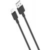 usb kabel XO NB156 USB pro Lighting, 2,1 A, 1m, černý