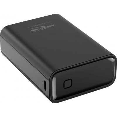 Ansmann 20000 mAh PB222PD sw powerbanka 20 Ah Power Delivery 3.0, Quick Charge 2.0 Li-Pol černá S regulátorem nabíjení, Možnost současného nabíjení a vybíjení, | Zboží Auto