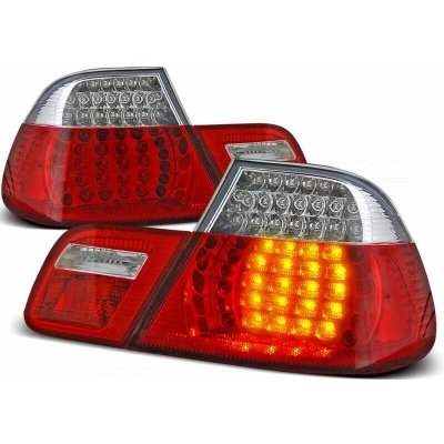 Zadní světla BMW E46 98-03 coupe - krystal/červené LED – Hledejceny.cz