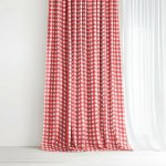 Goldea dekorační závěs luca - červené kostičky 200x150 cm – Hledejceny.cz