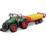 Bburago 10cm Farm tractor Fendt 1050 s přívěsem na balíky – Sleviste.cz