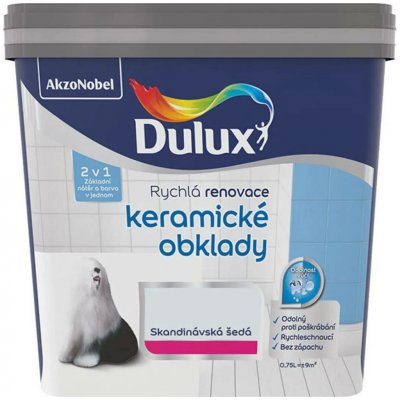 Dulux Renovace keramické obklady 0,75 l skandinávská šedá – Sleviste.cz