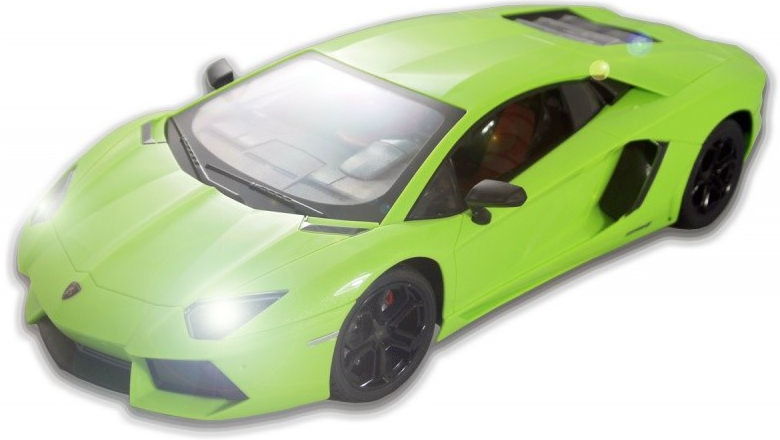 Siva Lamborghini Aventador LP 700-4 licencovaný model LED 100% RTR zelená 1:14