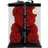 Květina Medvídárek BIG Classic medvídek z růží 40cm dárkově balený - světle červený
