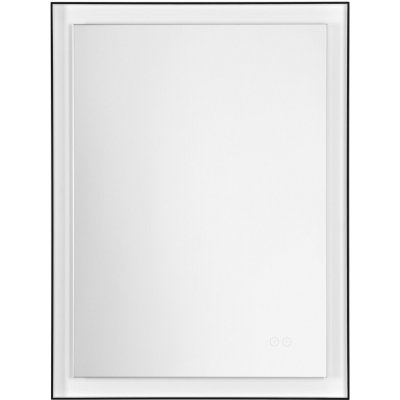 Nova Luce Černé závěsné zrcadlo s LED osvětlením Deca 80 x 60 cm – Hledejceny.cz
