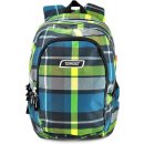Školní batoh Target batoh Kostkovaný zeleno-modrá