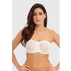 Podprsenka Wacoal podprsenka Wacoal Halo Lace Strapless nevyztužená ivory