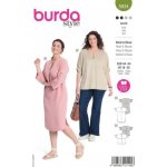 Střih na dámské šaty a halenku pro plnoštíhlé Burda 5934 – Zboží Dáma