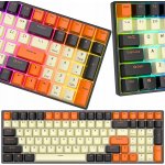 Royal Kludge RK100 RGB Brown switch black-orange – Sleviste.cz