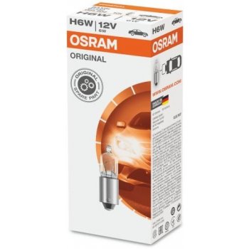Osram Standard H6W BAX9s 12V 6W
