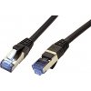 síťový kabel XtendLan PK_6ASFTP030black patch, Cat 6A SFTP LSFRZH, 3m, černý