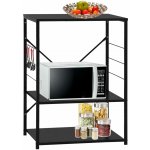 vidaXL Skříňka na mikrovlnku černá 60x39,6x79,5 cm kompozitní dřevo - 11461.288234 – Zboží Dáma