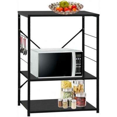 vidaXL Skříňka na mikrovlnku černá 60x39,6x79,5 cm kompozitní dřevo - 11461.288234 – Zboží Dáma