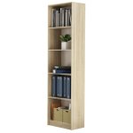 Shoptop Knihovna Olive dub sonoma – Sleviste.cz