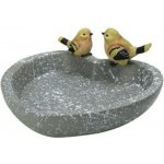 ProGarden Napajedlo pro ptáky Heart 1 10,5 x 25,5 cm polistone šedá – Sleviste.cz