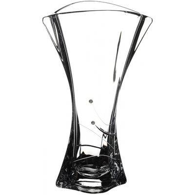 BOHEMIA CRYSTAL Skleněná váza Orbit 245 mm Swarovski – Zbozi.Blesk.cz