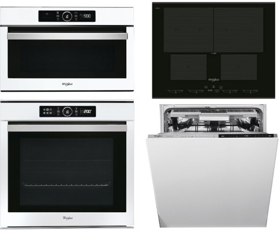 Set Whirlpool AKZM 8480 WH + AMW 730 WH + SMO 654 OF/BT/IXL + WIP 4O33N PLE S