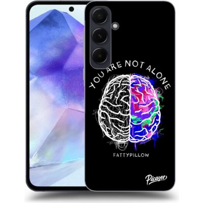 Picasee silikonové Samsung Galaxy A55 A556B - Brain - White čiré – Zbozi.Blesk.cz