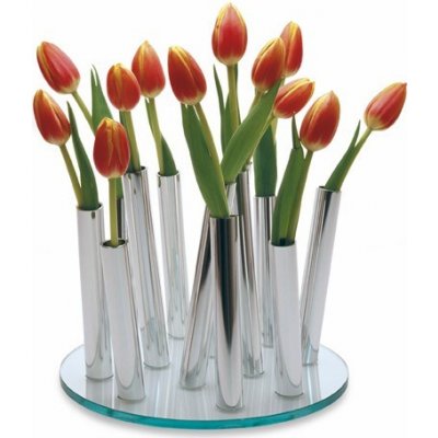 Philippi BOUQUET Designová váza 24 cm nerez – Sleviste.cz