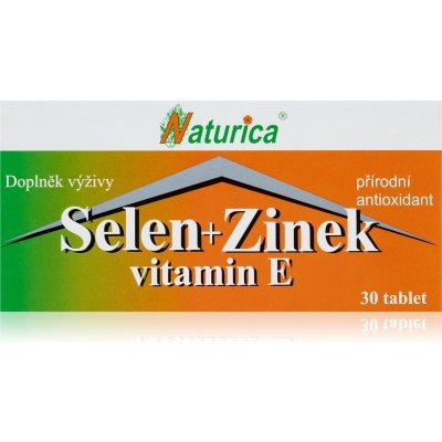 Naturica SELEN + ZINEK vitamín E 30 tablet