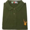 Army a lovecké tričko a košile Košile E-myslivost Lovecká polokošile krátký rukáv jelen hlava