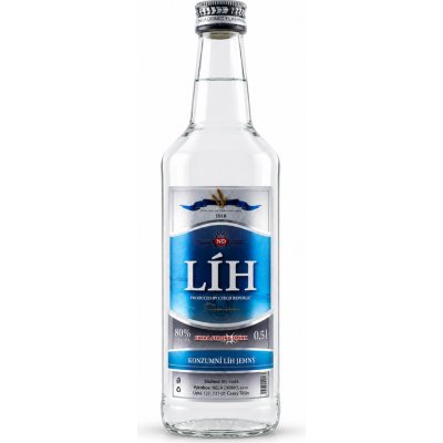 Líh konzumní 80% 0,5 l (holá láhev) – Zboží Dáma