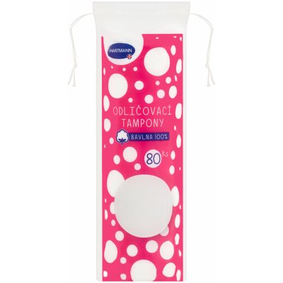 Hartmann odličovací tampony 100% bavlna 80 ks – Zboží Dáma