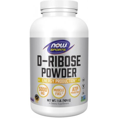 Now Foods Foods D-Ribóza D-Ribose Pudr 454 g – Hledejceny.cz