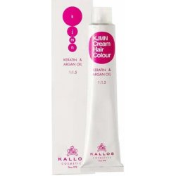 Kallos KJMN s keratinem a arganovým olejem 7.420 l Intense Fire Red Cream Hair Colour 1:1.5 100 ml