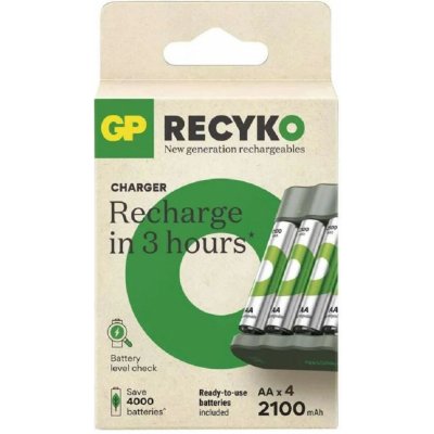 GP Eco E441 + 4× AA 2100mAh – Zboží Živě