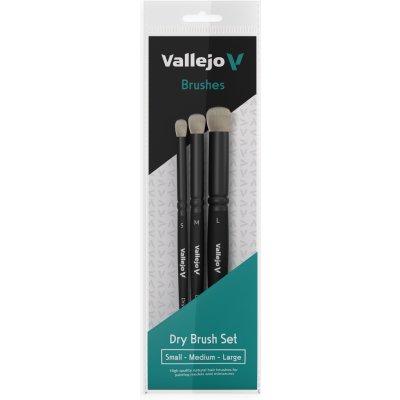 Set Štětců Vallejo Dry Brush B07990 Natural Hair Dry Brush – Hledejceny.cz