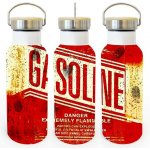 Canvas termoska s bambusovým víčkem Gasoline 500 ml Bílá – Hledejceny.cz