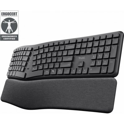 Trust Keyra Ergonomic Multidevice Wireless Keyboard 25459 – Sleviste.cz
