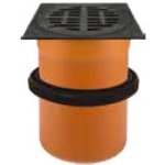 Aliaxis KGRV DN 400 šachtový teleskop 315/610 mm s manžetou čtvercový poklop s mříží 12t – Zboží Dáma