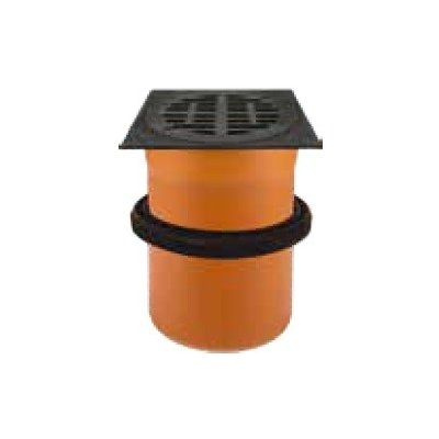 Aliaxis KGRV DN 400 šachtový teleskop 315/610 mm s manžetou čtvercový poklop s mříží 12t – Zboží Dáma