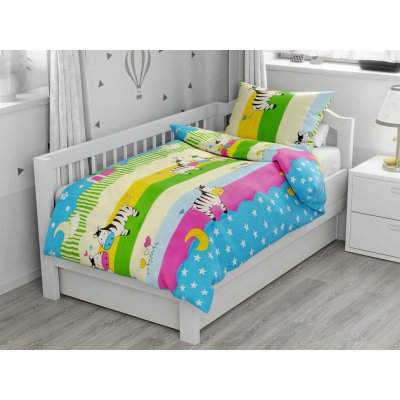 Textilomanie povlečení Zamilované Zebry barevné 38x50 cm 100x140 cm – Hledejceny.cz