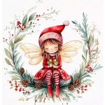 ti-flair Ubrousek 33x33cm Vánoční víla – Zboží Dáma