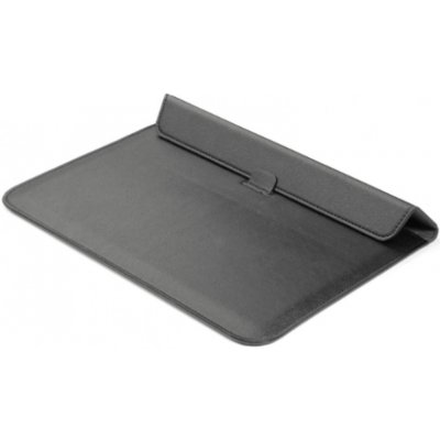SES 2v1 Pouzdro s magnetem a stojánkem z ekokůže pro Apple MacBook Air 15,3" (2023, M2) - černé 12857